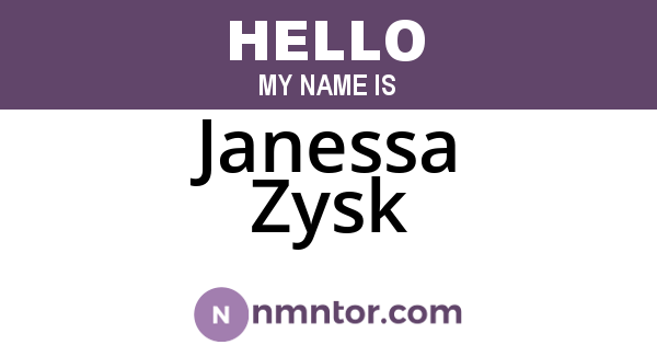 Janessa Zysk