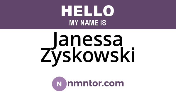 Janessa Zyskowski
