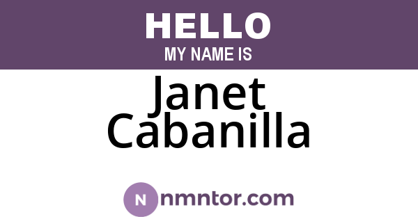 Janet Cabanilla