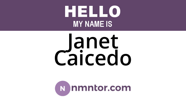 Janet Caicedo
