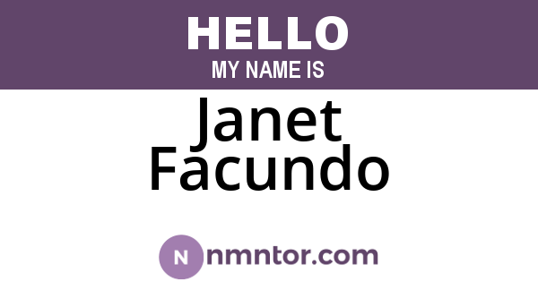 Janet Facundo