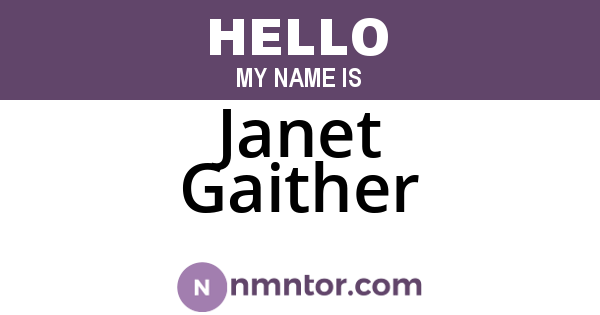 Janet Gaither