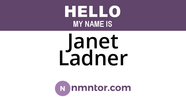 Janet Ladner
