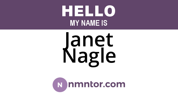 Janet Nagle