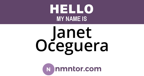 Janet Oceguera