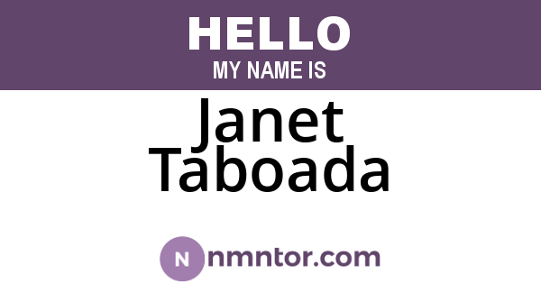 Janet Taboada