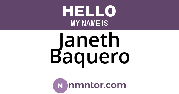 Janeth Baquero