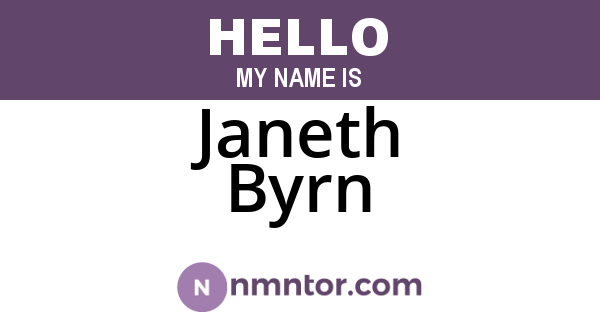 Janeth Byrn