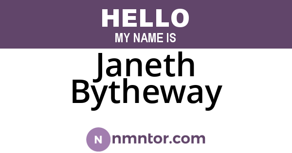 Janeth Bytheway