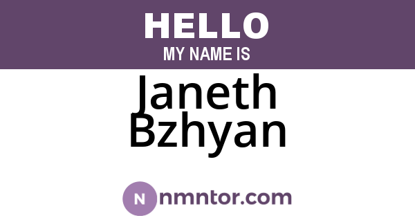 Janeth Bzhyan