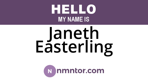 Janeth Easterling