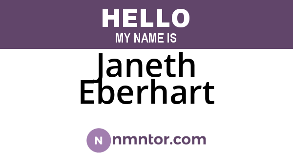 Janeth Eberhart