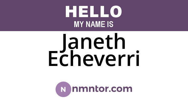 Janeth Echeverri