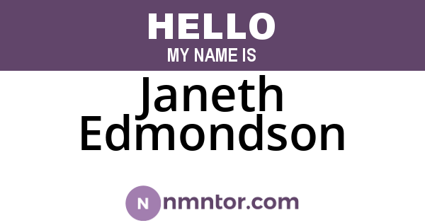 Janeth Edmondson