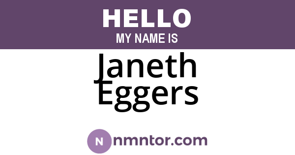 Janeth Eggers
