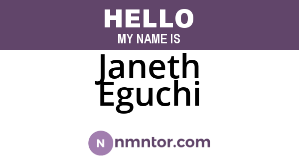 Janeth Eguchi