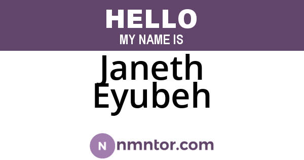 Janeth Eyubeh