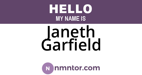 Janeth Garfield