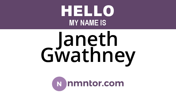 Janeth Gwathney
