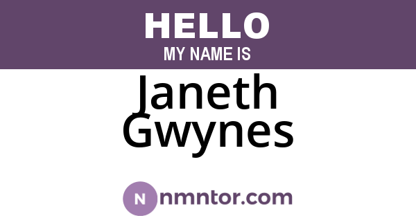 Janeth Gwynes