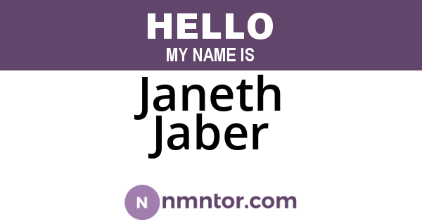 Janeth Jaber