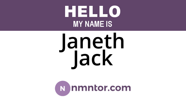 Janeth Jack