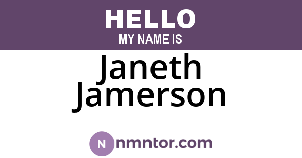 Janeth Jamerson