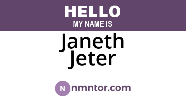 Janeth Jeter