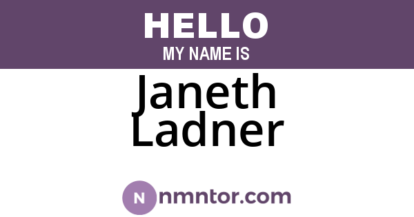 Janeth Ladner
