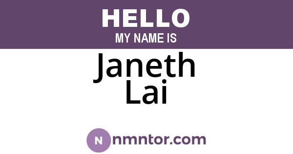 Janeth Lai