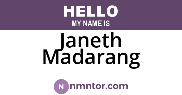 Janeth Madarang