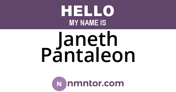 Janeth Pantaleon