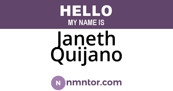 Janeth Quijano