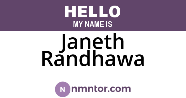 Janeth Randhawa