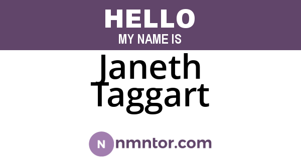 Janeth Taggart