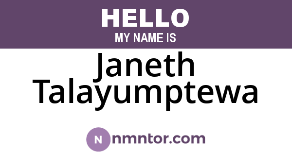 Janeth Talayumptewa