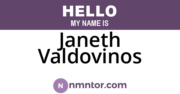 Janeth Valdovinos