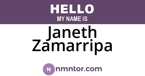 Janeth Zamarripa