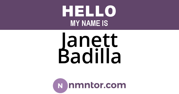 Janett Badilla