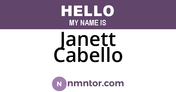 Janett Cabello