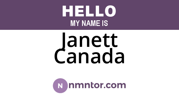 Janett Canada