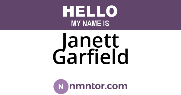 Janett Garfield