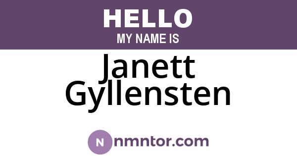 Janett Gyllensten
