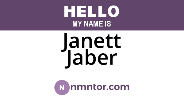 Janett Jaber