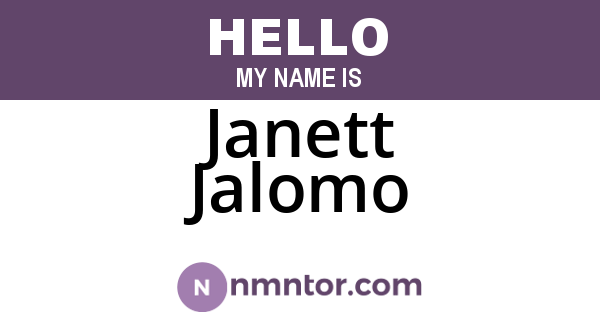 Janett Jalomo