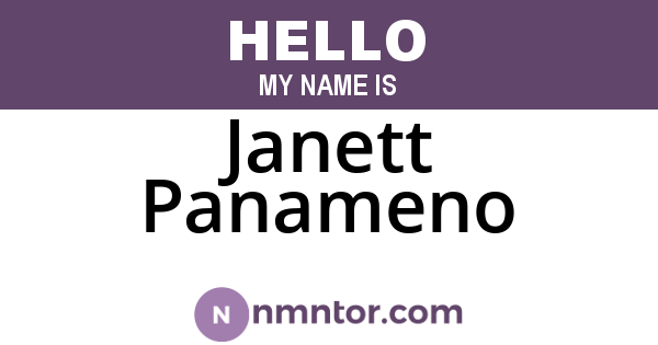 Janett Panameno