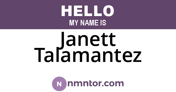 Janett Talamantez