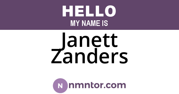 Janett Zanders