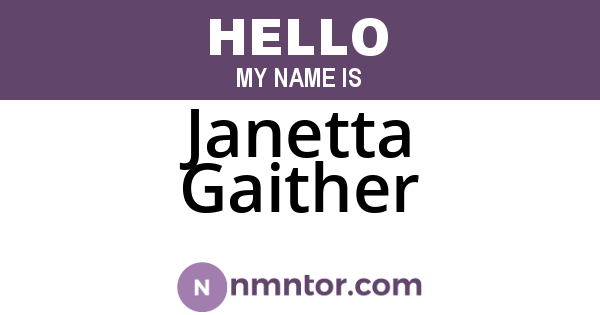 Janetta Gaither