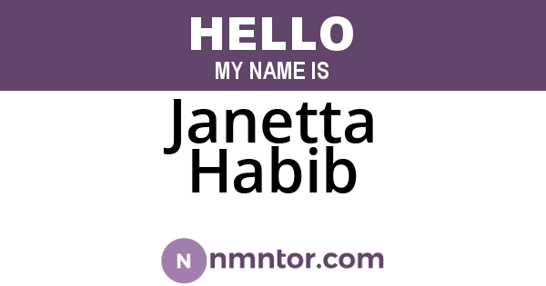 Janetta Habib